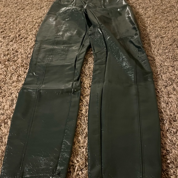SPANX Pants - SPANX Shiny Green Leggings Pants